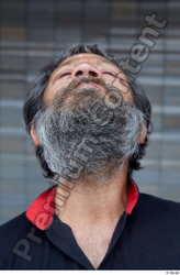 Head Man White Casual Overweight Bearded Street photo references